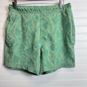 Mack Weldon Swim Trunks Shorts Men Size Medium Succulent Tropic Green 6" Inseam